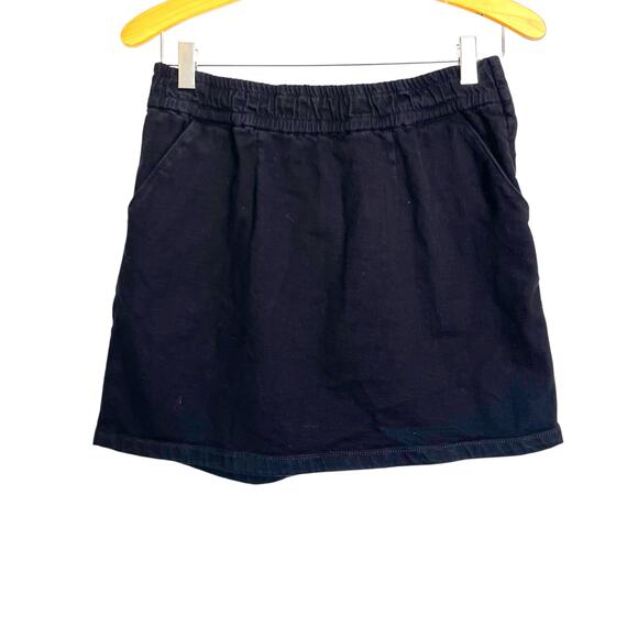 McGuire Denim Dresses & Skirts - McGuire Black Denim Mini Skirt Elastic Waistband Minimalist Grunge Office Work